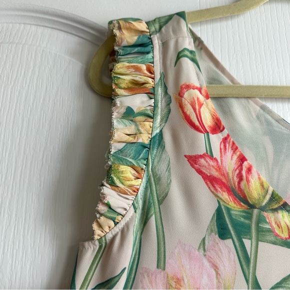 Lila Rose | Tulip Ruffle Shoulder Dress - Size 4 - EUC - Fully Lined - Picture 5 of 9